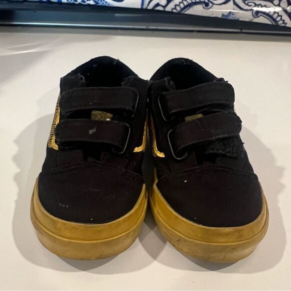 Vans classic baby shoes gold and black - Picture 1 of 6